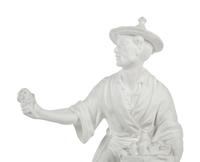 A Pair of Royal Worcester Porcelain Chinoiserie Figures
