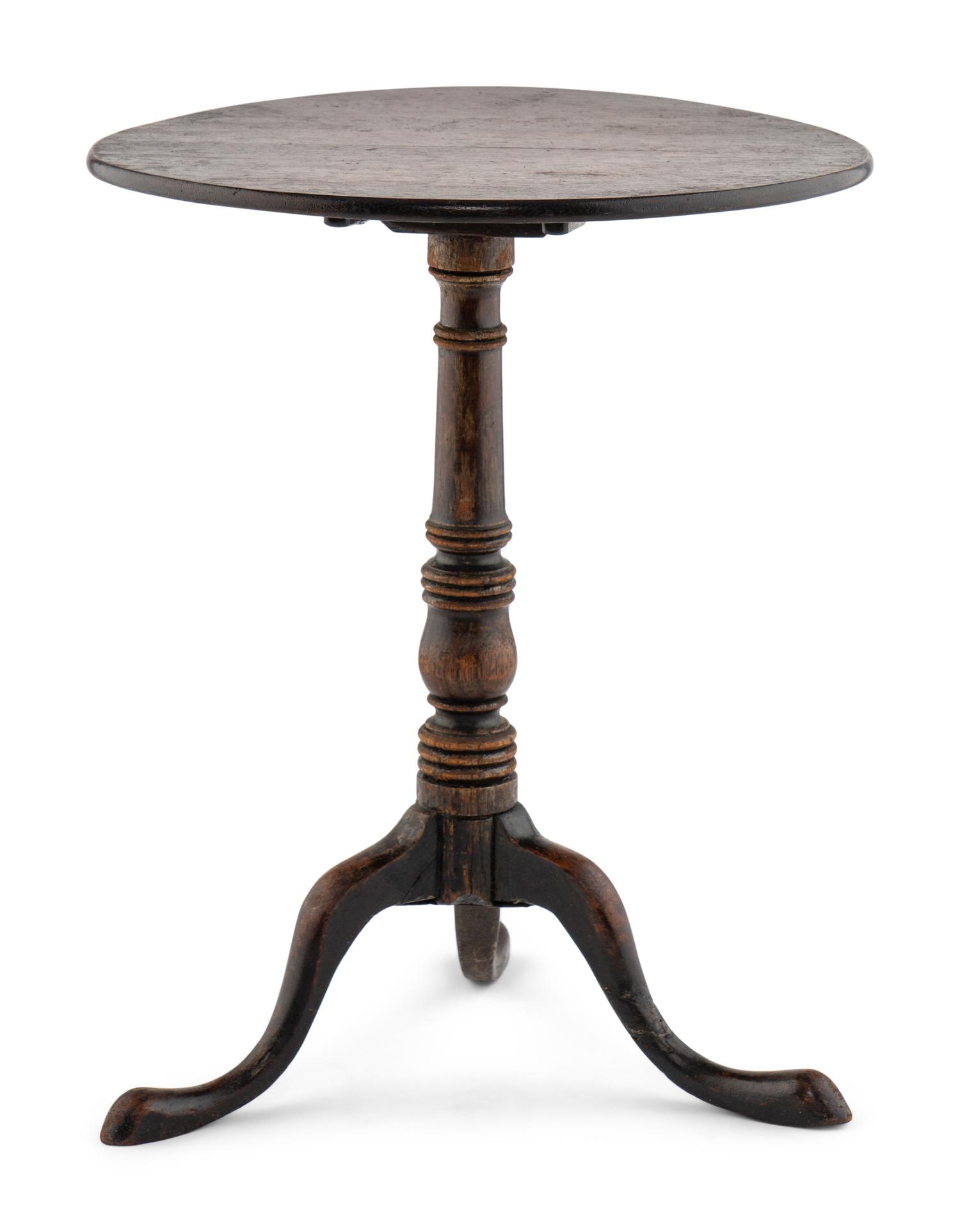 A George III Diminutive Mahogany Tilt-Top Table