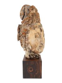 A Chinese Weathered Wood Head of Guanyin — 18TH CENTURY
