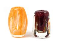 Two Paperweight Vases