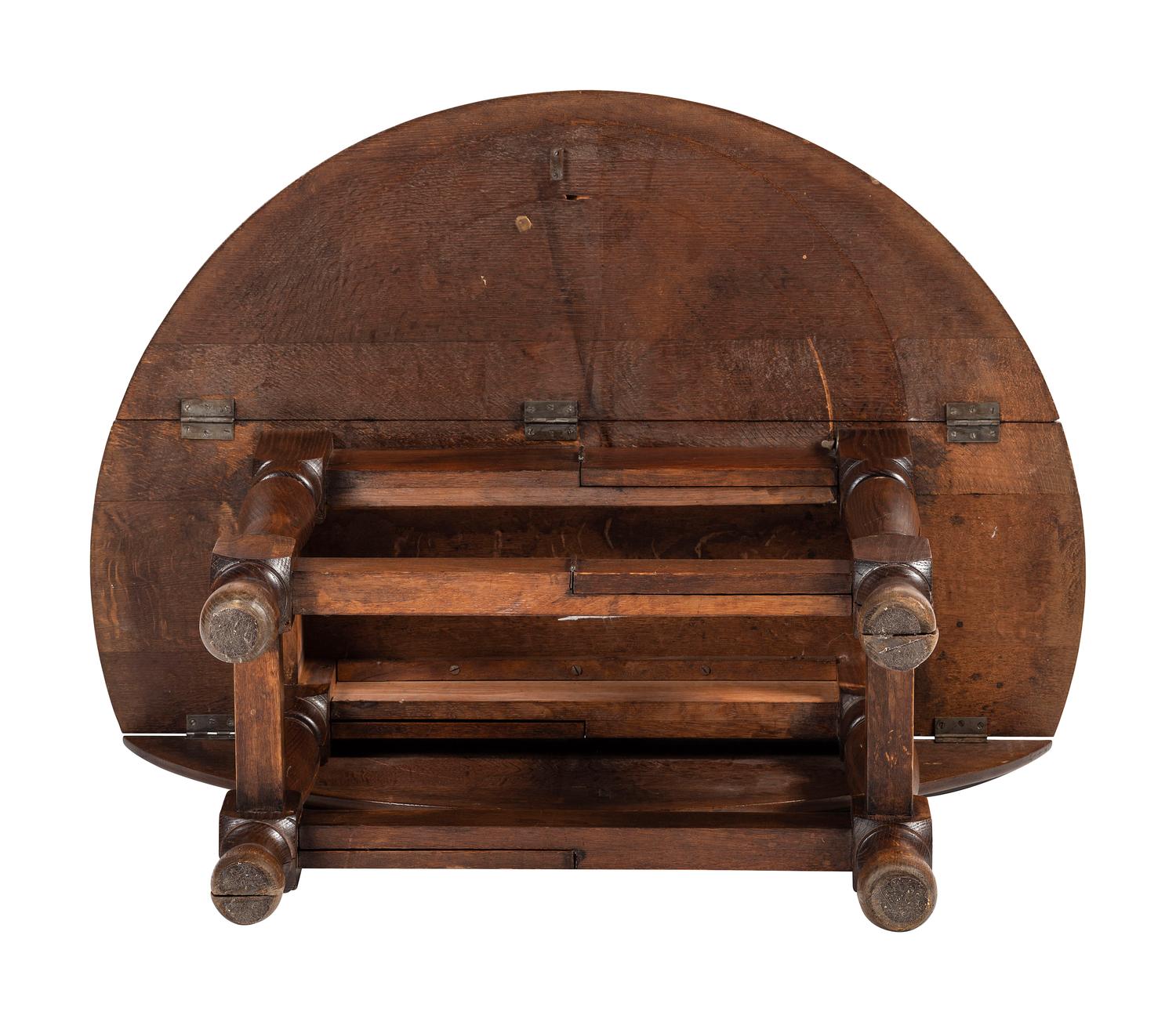 A William and Mary Style Oak Gateleg Table