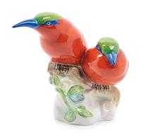 Two Herend Porcelain Bird Figures