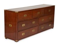 A British Colonial Brass Mounted Campaign Style Dresser — 20th Century