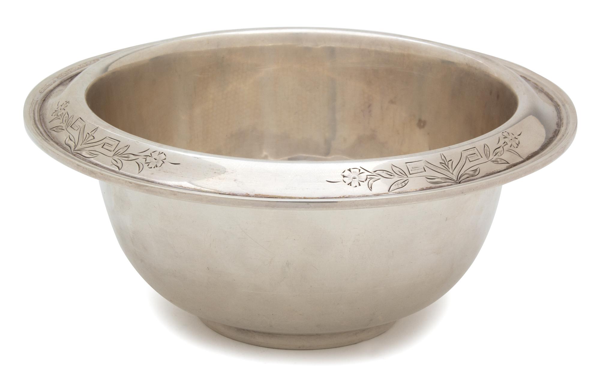 An American Silver Bowl, Unknown Maker, 20th Century,