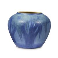 Aurelia Arbo for Newcomb College Pottery scenic landscape vase, new orleans, louisiana, circa 1935