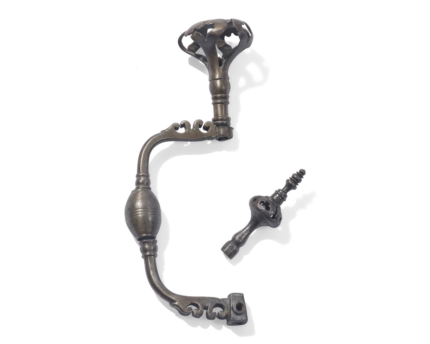 A Steel Surgical Trepanning Handle, French, 17th Century