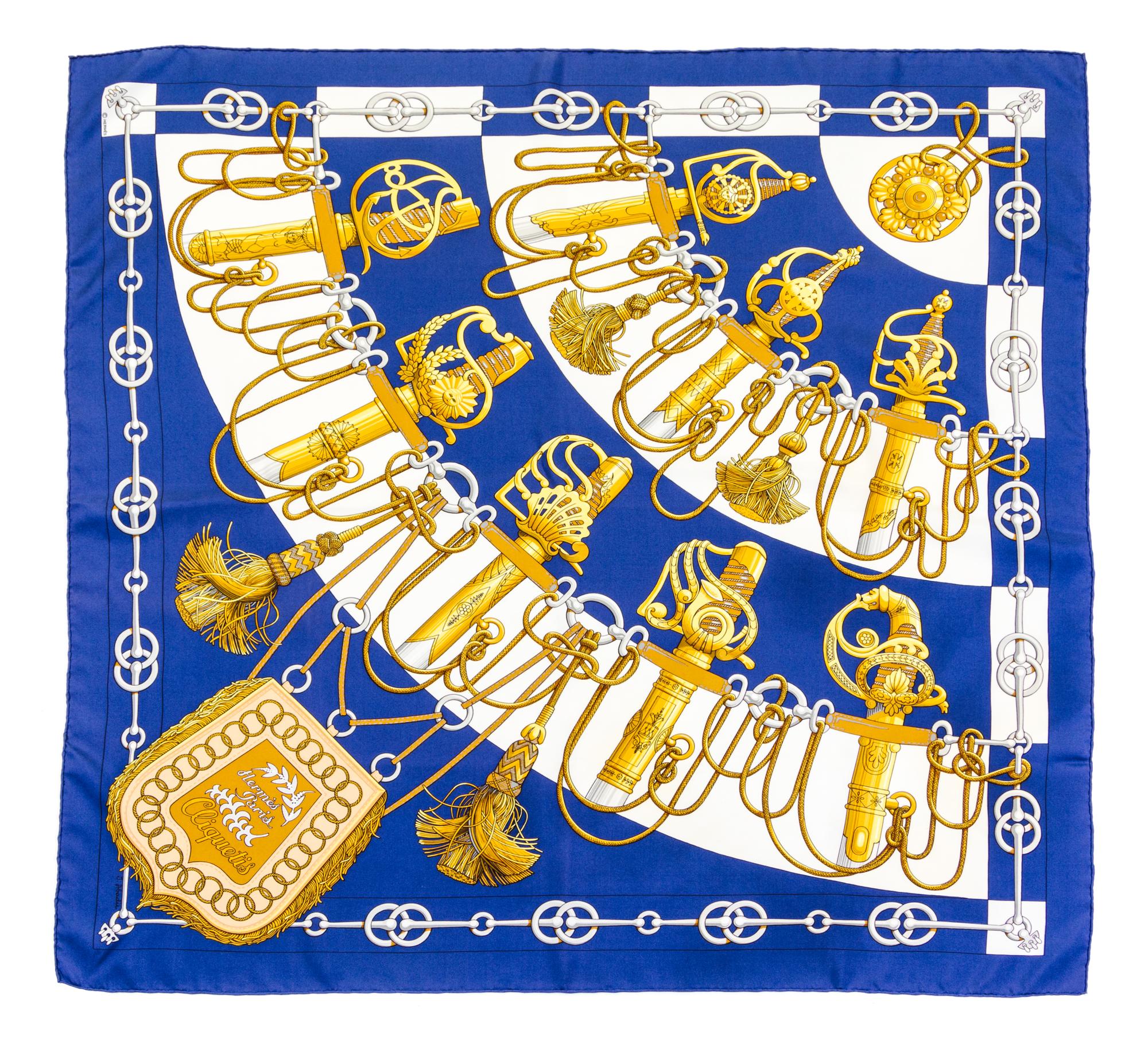 An Hermes 90cm Silk Scarf, 36" x 36".