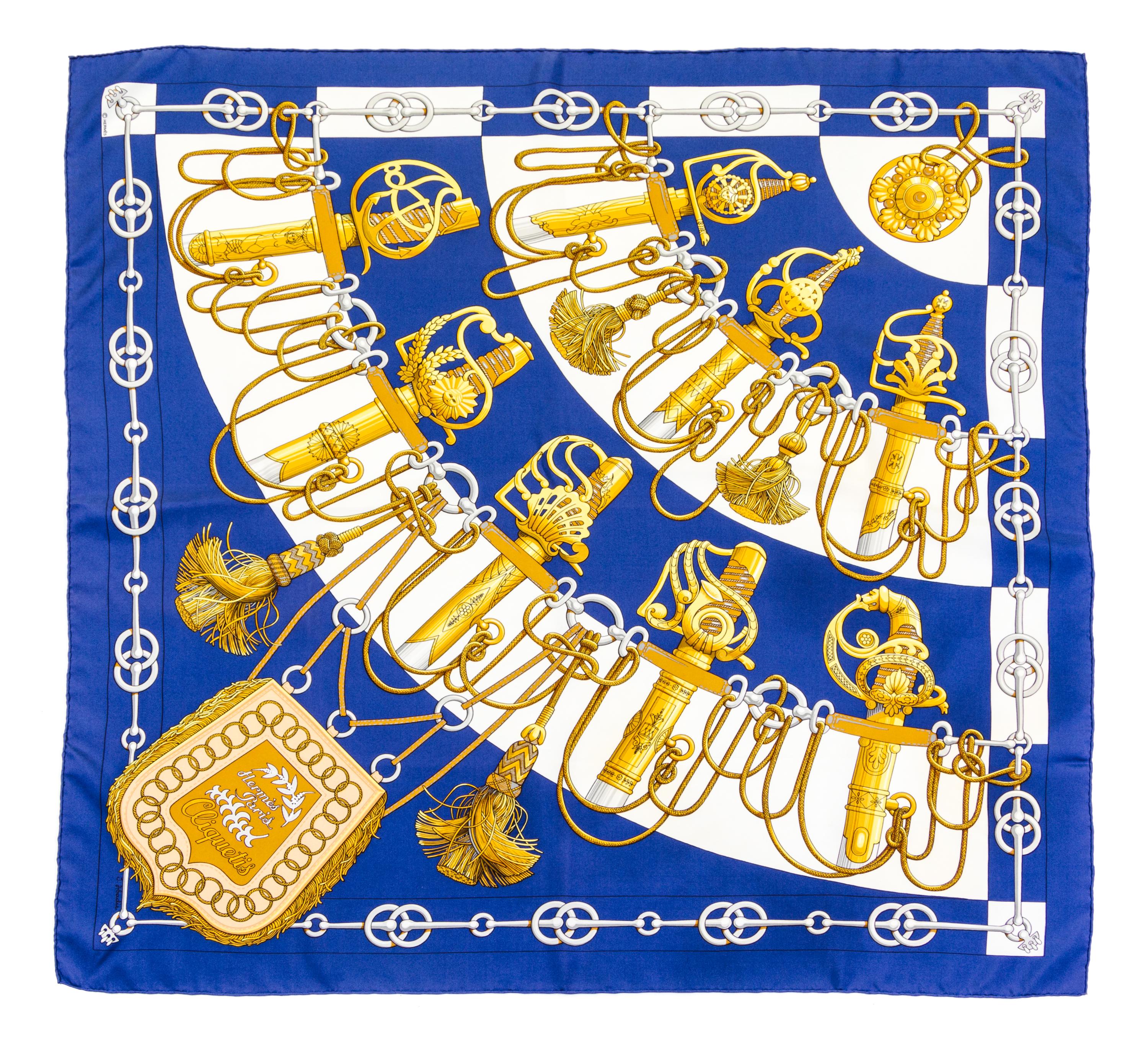 An Hermes 90cm Silk Scarf, 36" x 36".