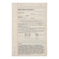 [Hollywood] (Dean, James). Unsigned Carbon Copy of a Legal Agreement