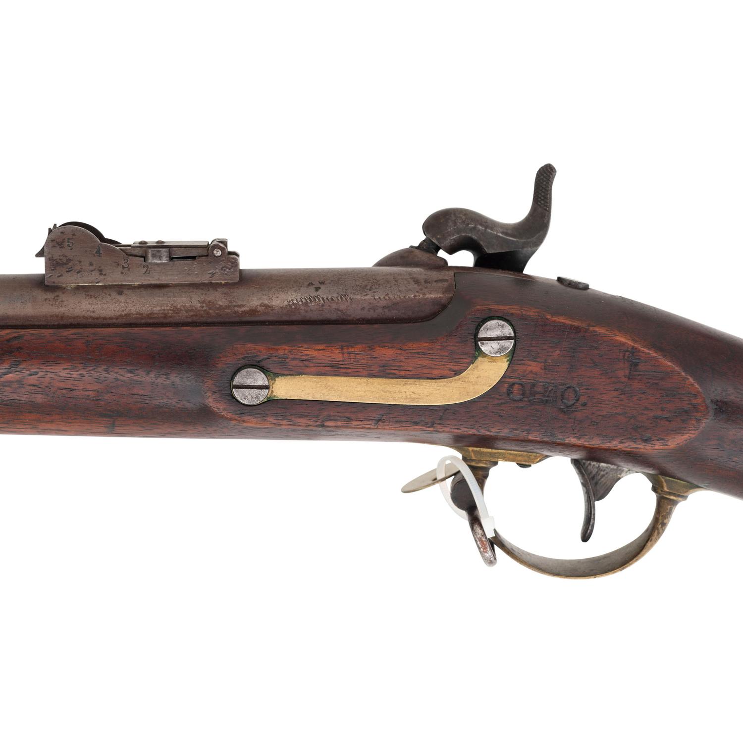 Rare .54 Caliber Harpers Ferry US Model 1841 Type IIC Mississippi Rifle Alteration with Ohio Surcharge