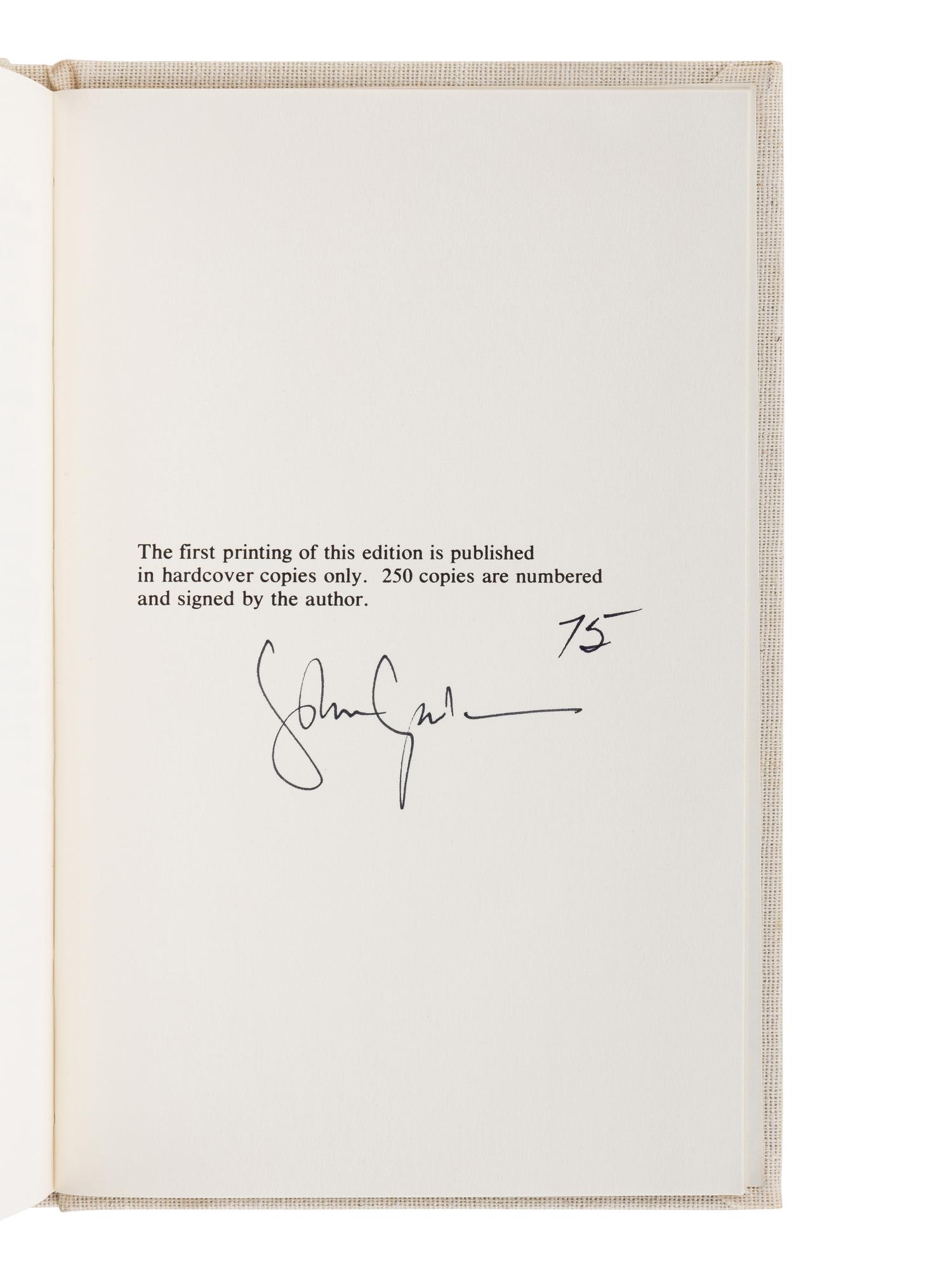 GARDNER, John (1933-1982). A group of 11 works by Gardner, ALL FIRST OR LIMITED EDITIONS, MANY SIGNED, comprising: