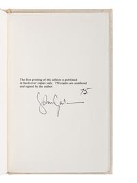 GARDNER, John (1933-1982). A group of 11 works by Gardner, ALL FIRST OR LIMITED EDITIONS, MANY SIGNED, comprising: