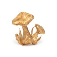 YELLOW GOLD MUSHROOM BROOCH