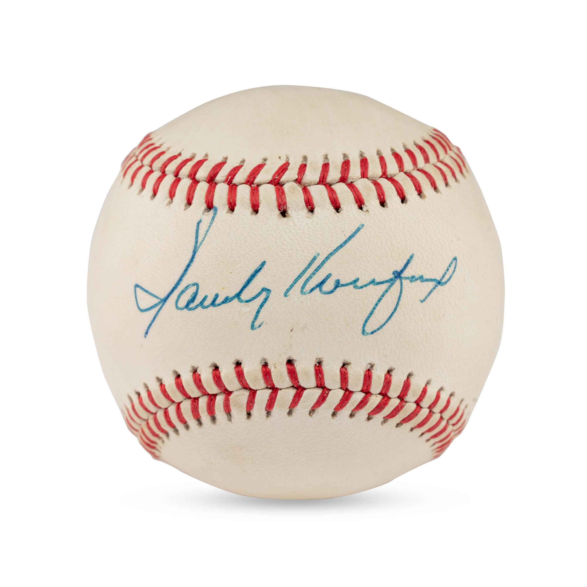 A Sandy Koufax Single Signed Autograph Baseball (Beckett Authentication Services)