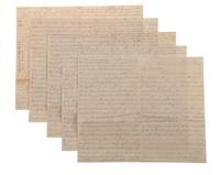 [CIVIL WAR]. War-date letters of Corporal Edwin J. Barden, 7th Regiment Connecticut Volunteer Infantry, combat soldier and later clerk at Headquarters Department of the South, Headquarters X Corps, and Headquarters US Army, Office of Chief Commissary.