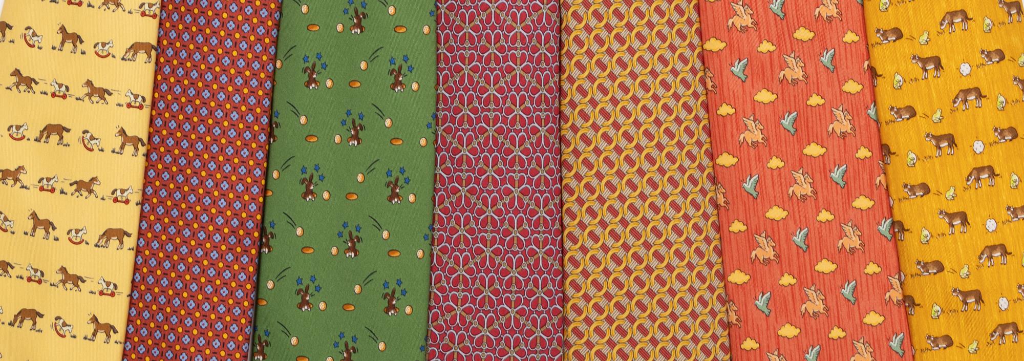 Hermès, Seven Silk Neckties