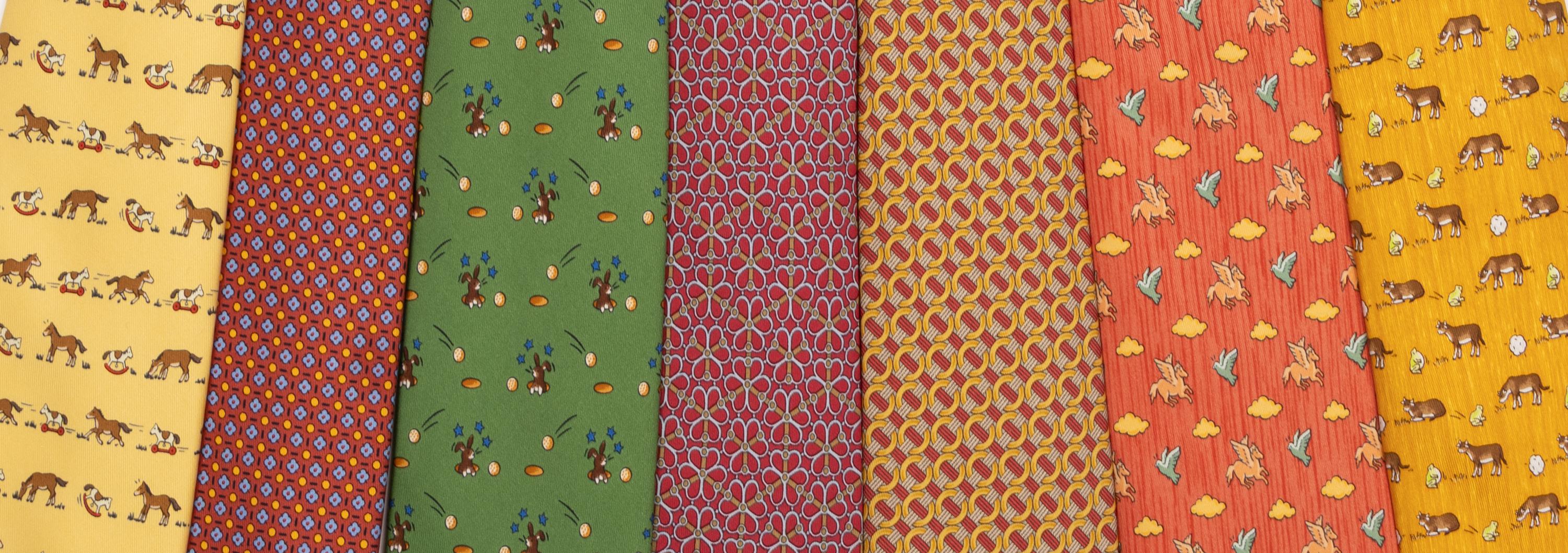 Hermès, Seven Silk Neckties