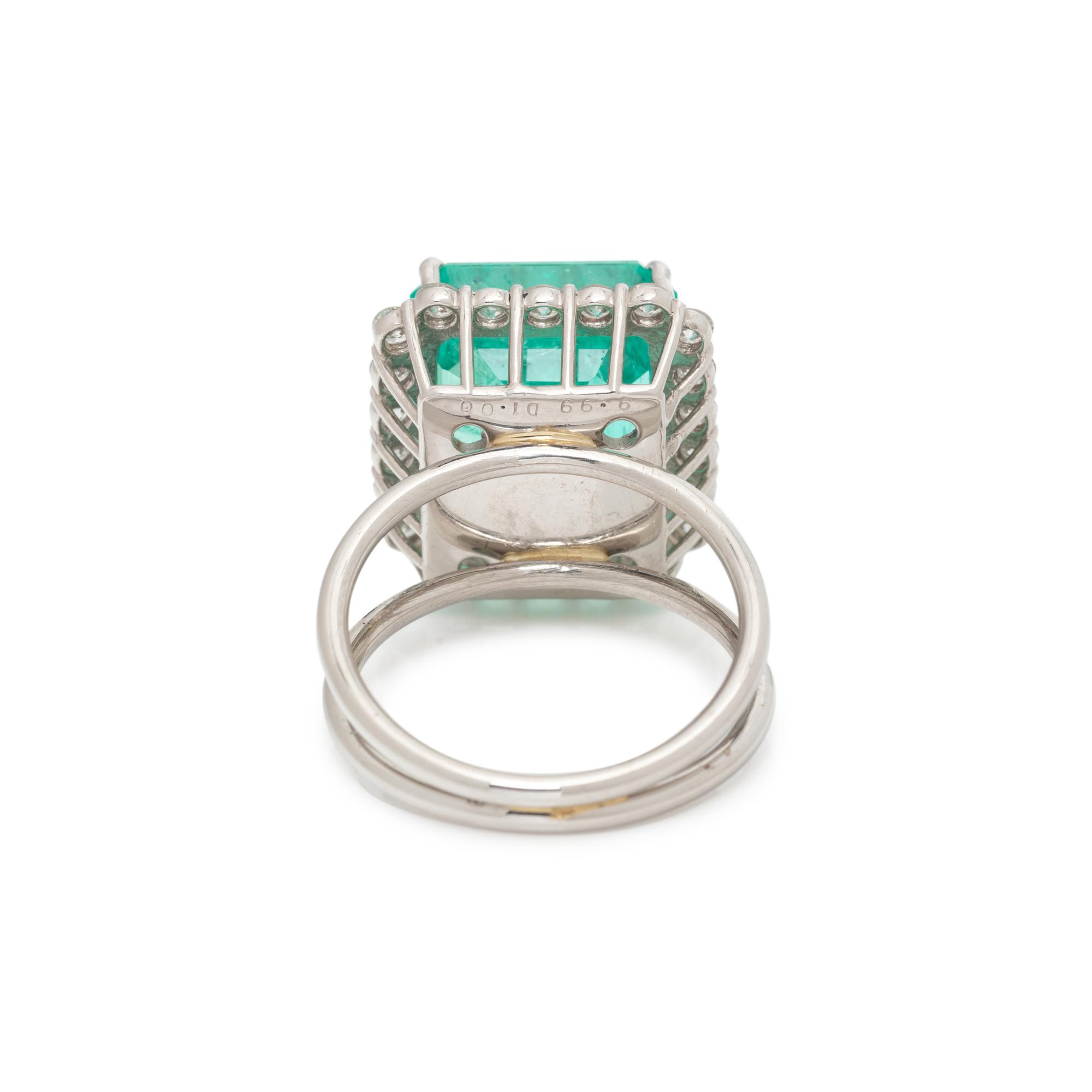 EMERALD AND DIAMOND RING