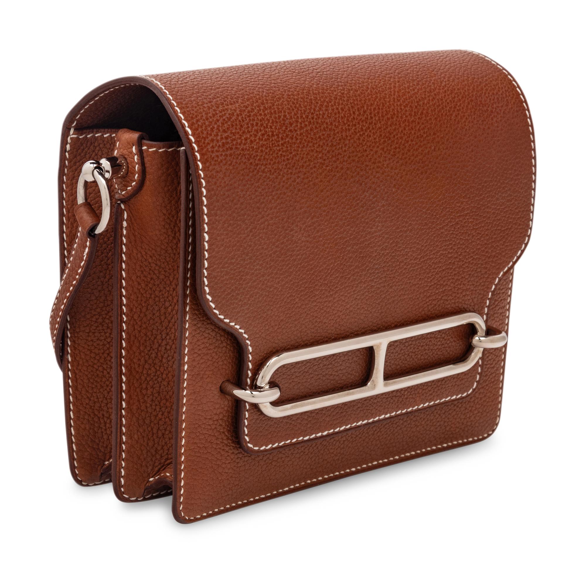 HERMÈS SAC ROULIS 18 IN FAUVE BARENIA FAUBOURG