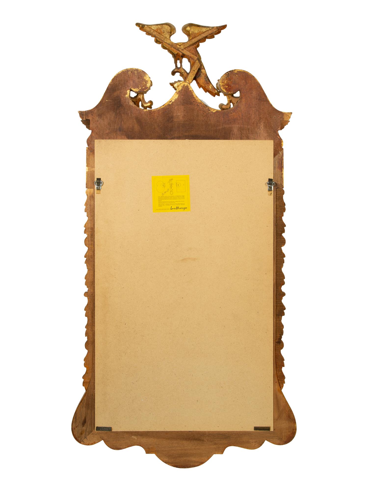 A Federal Style Mahogany and Parcel-Gilt Mirror