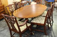 A Baker Dining Room Suite Height of table 29 x width 86 inches. — SECOND HALF 20TH CENTURY