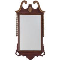 A George III Style Carved and Parcel Gilt Mahogany Mirror