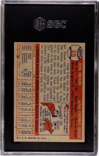 A 1957 Topps Frank Robinson Rookie Baseball Card NO. 35 (SGC 4.5 VG-EX+)