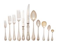 An Austro-Hungarian Silver Flatware Service