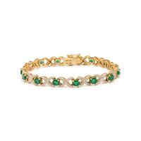 EMERALD AND DIAMOND BRACELET