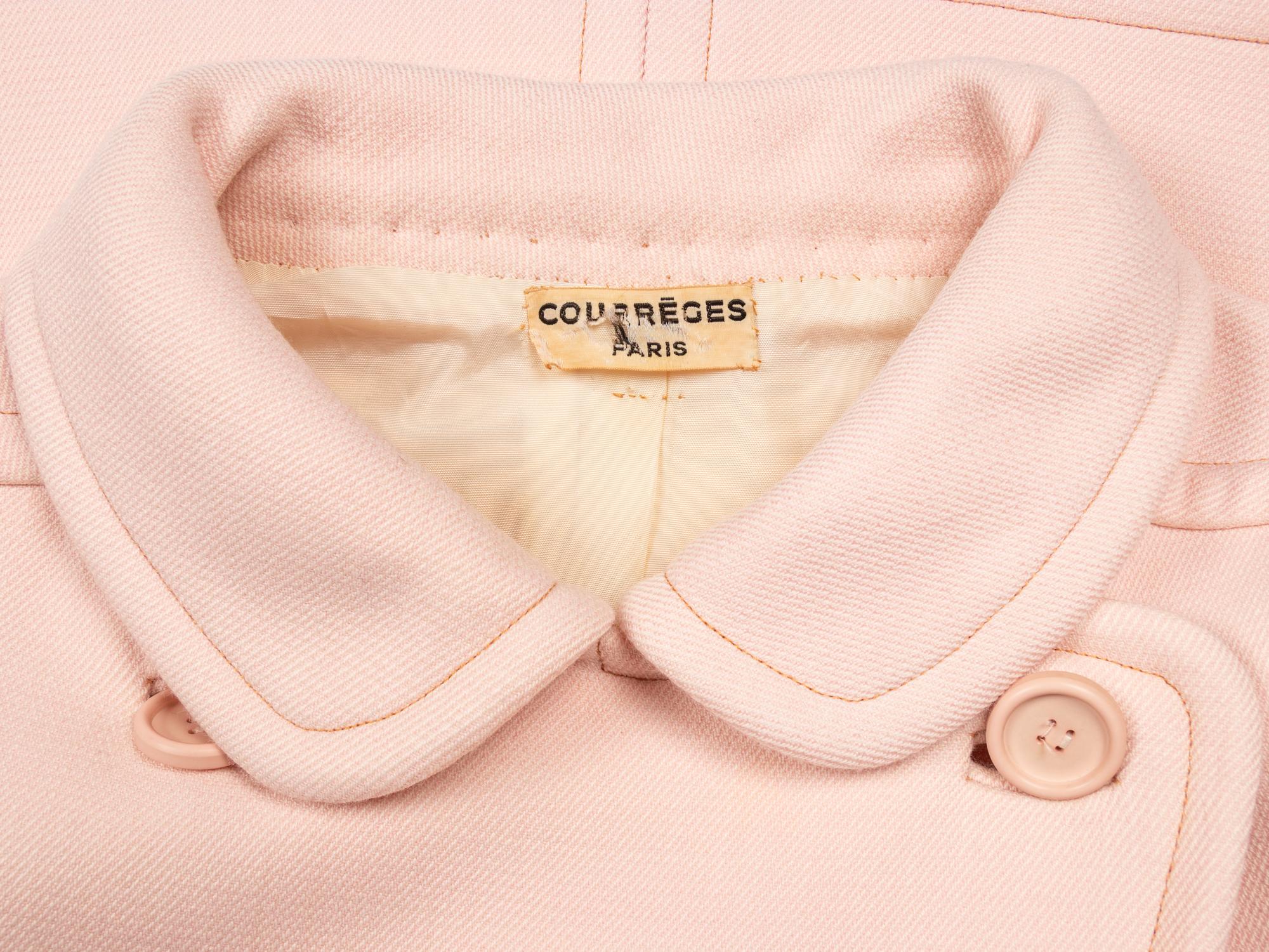 COURRÈGES HAUTE COUTURE, PALE PINK COAT