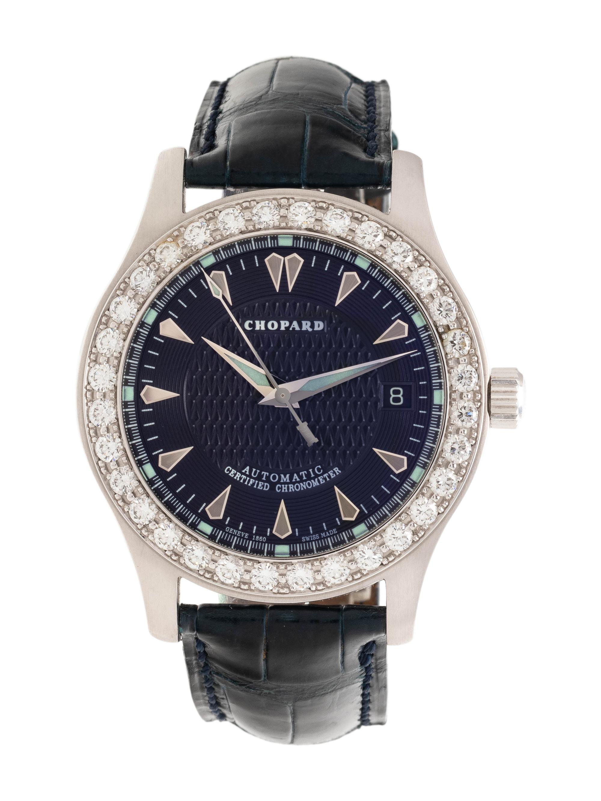CHOPARD, 18K WHITE GOLD AND DIAMOND LIMITED EDITION 'L.U.C SPORT 2000' WRISTWATCH