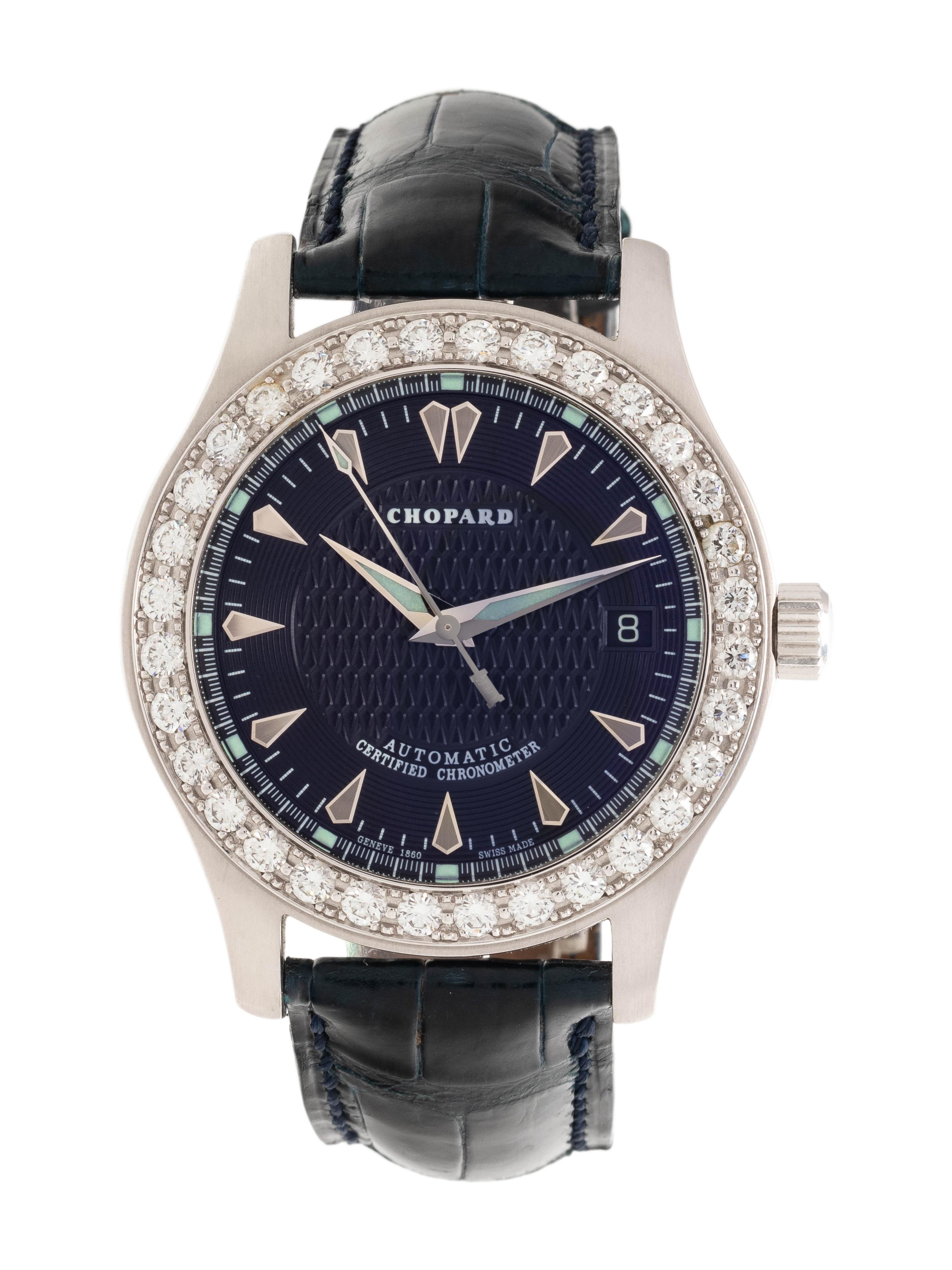 CHOPARD, 18K WHITE GOLD AND DIAMOND LIMITED EDITION 'L.U.C SPORT 2000' WRISTWATCH