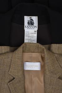 Two Designer Jackets: One Lanvin and One Valentino