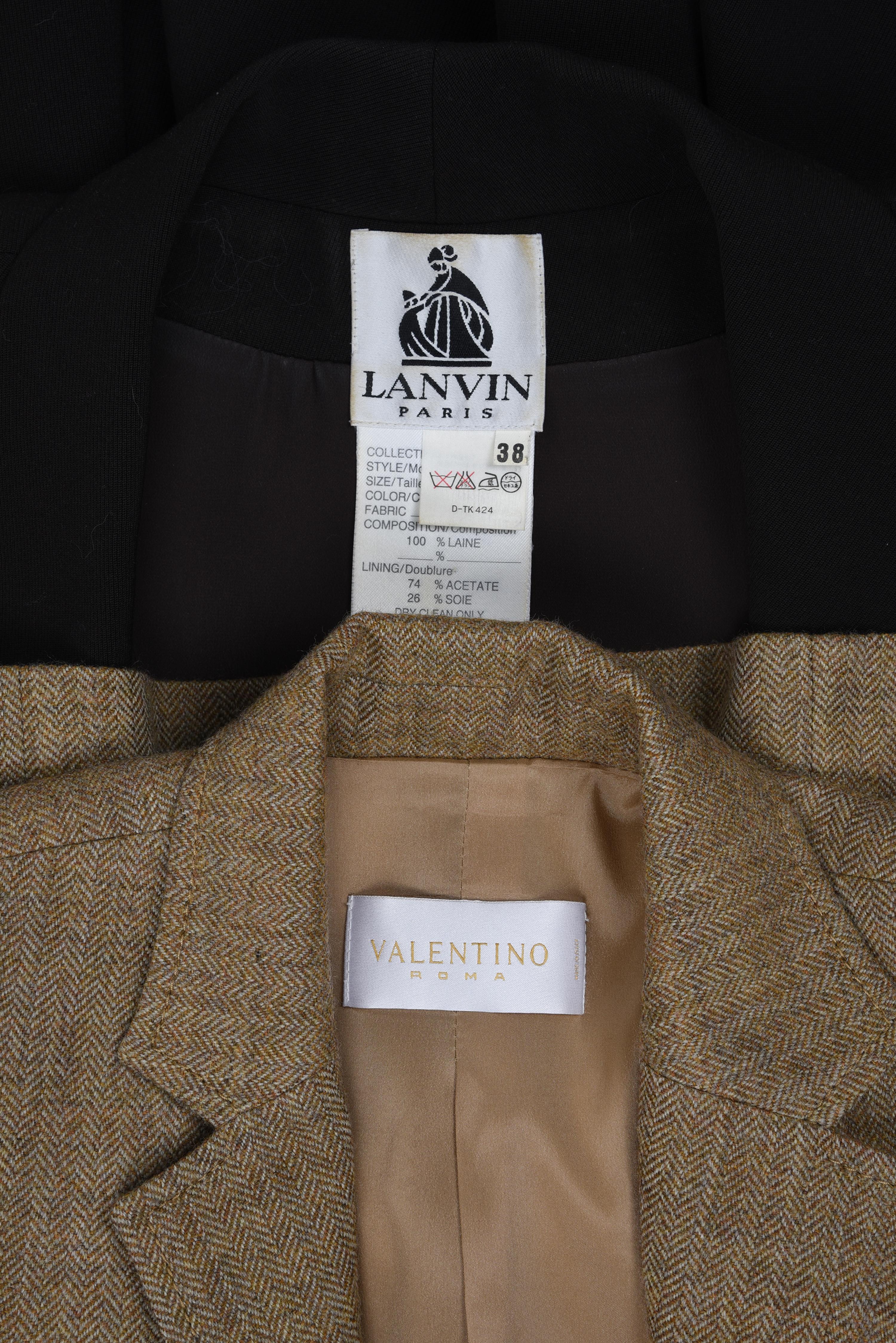 Two Designer Jackets: One Lanvin and One Valentino