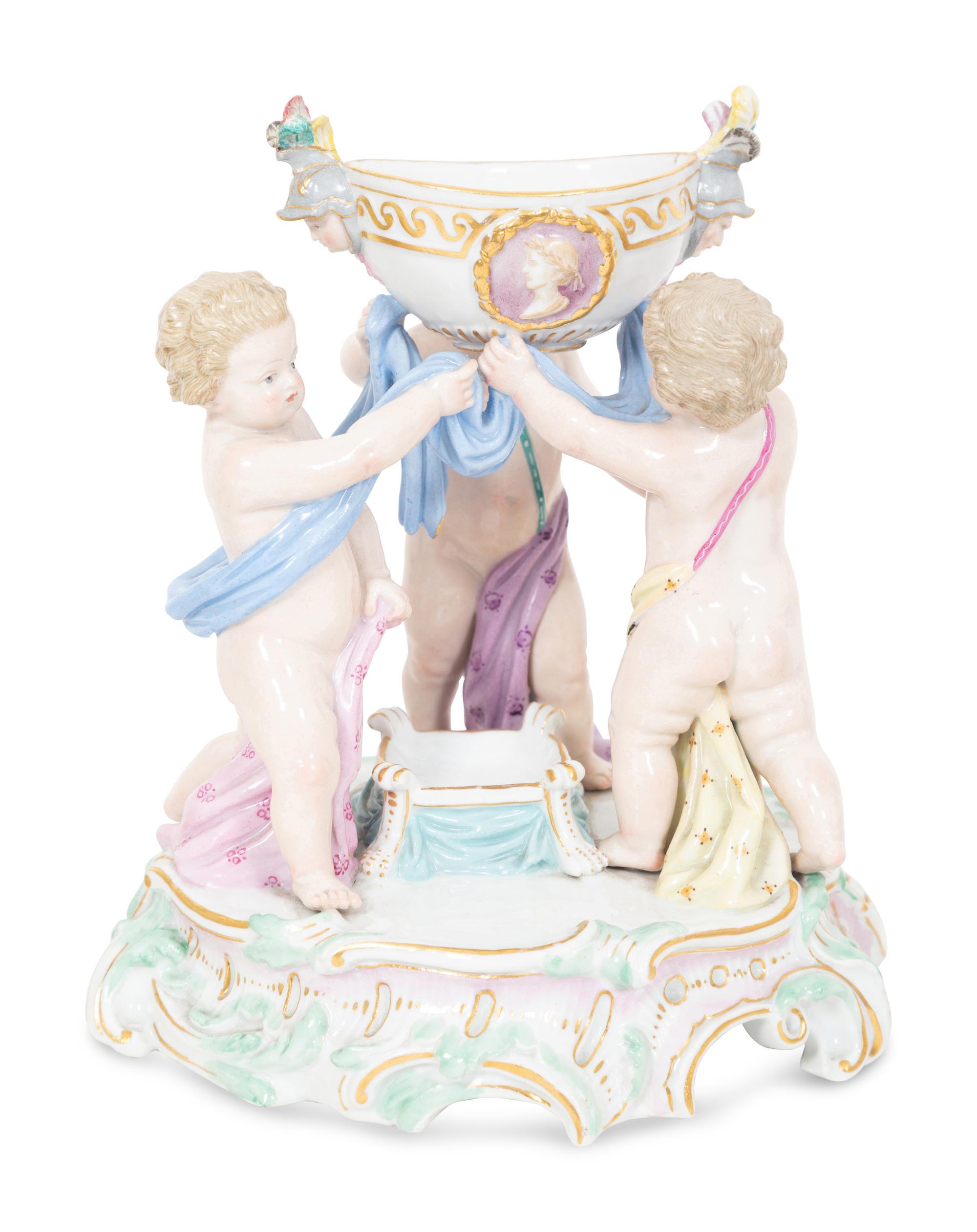 Four Meissen Porcelain Figurines