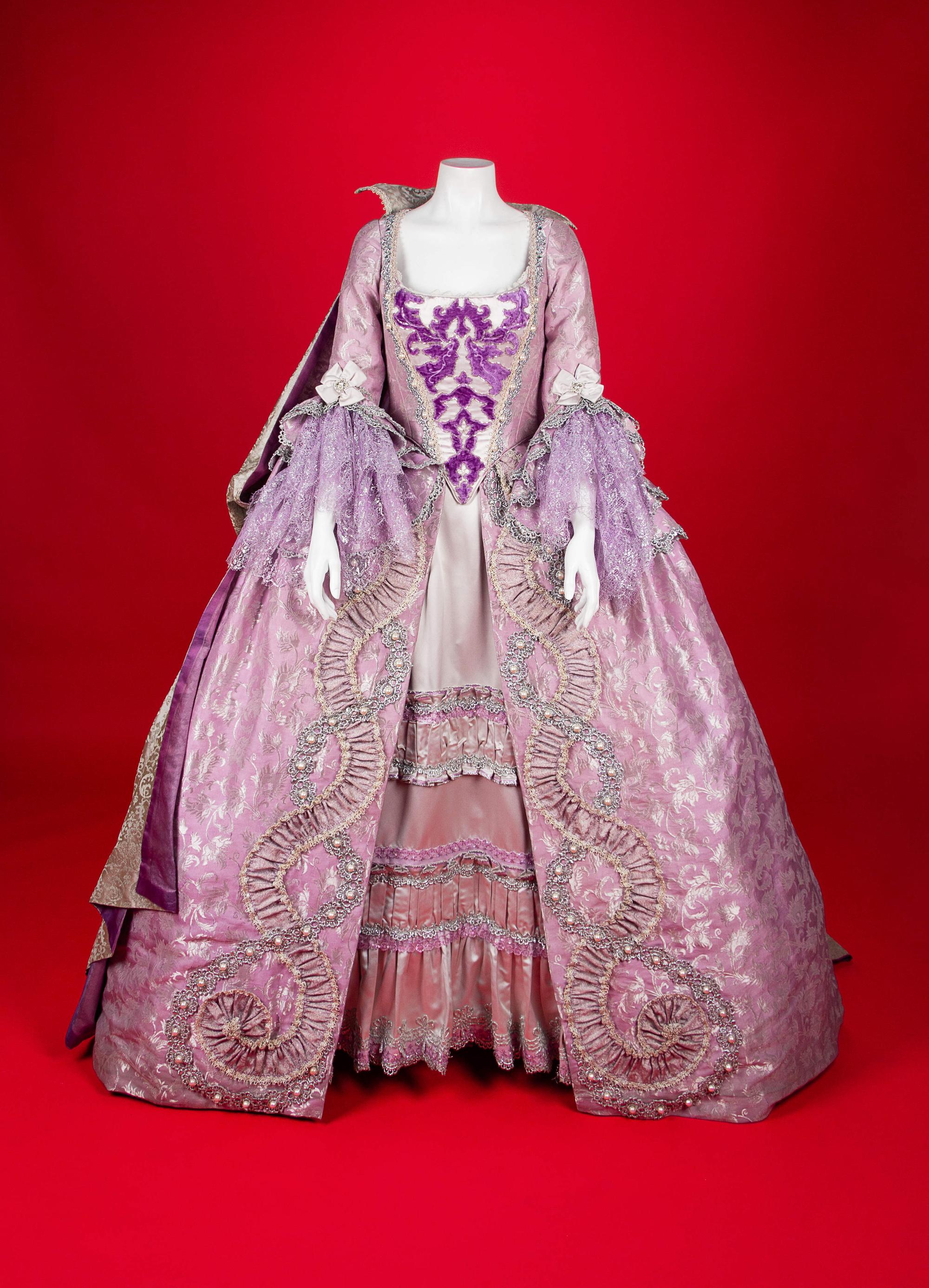 Metropolitan Opera 18th Century Costume, 2009 — Costume worn by Renée Fleming for her role as Marschallin in Act III of Der Rosenkravalier at the Metropolitan Opera, 2009.