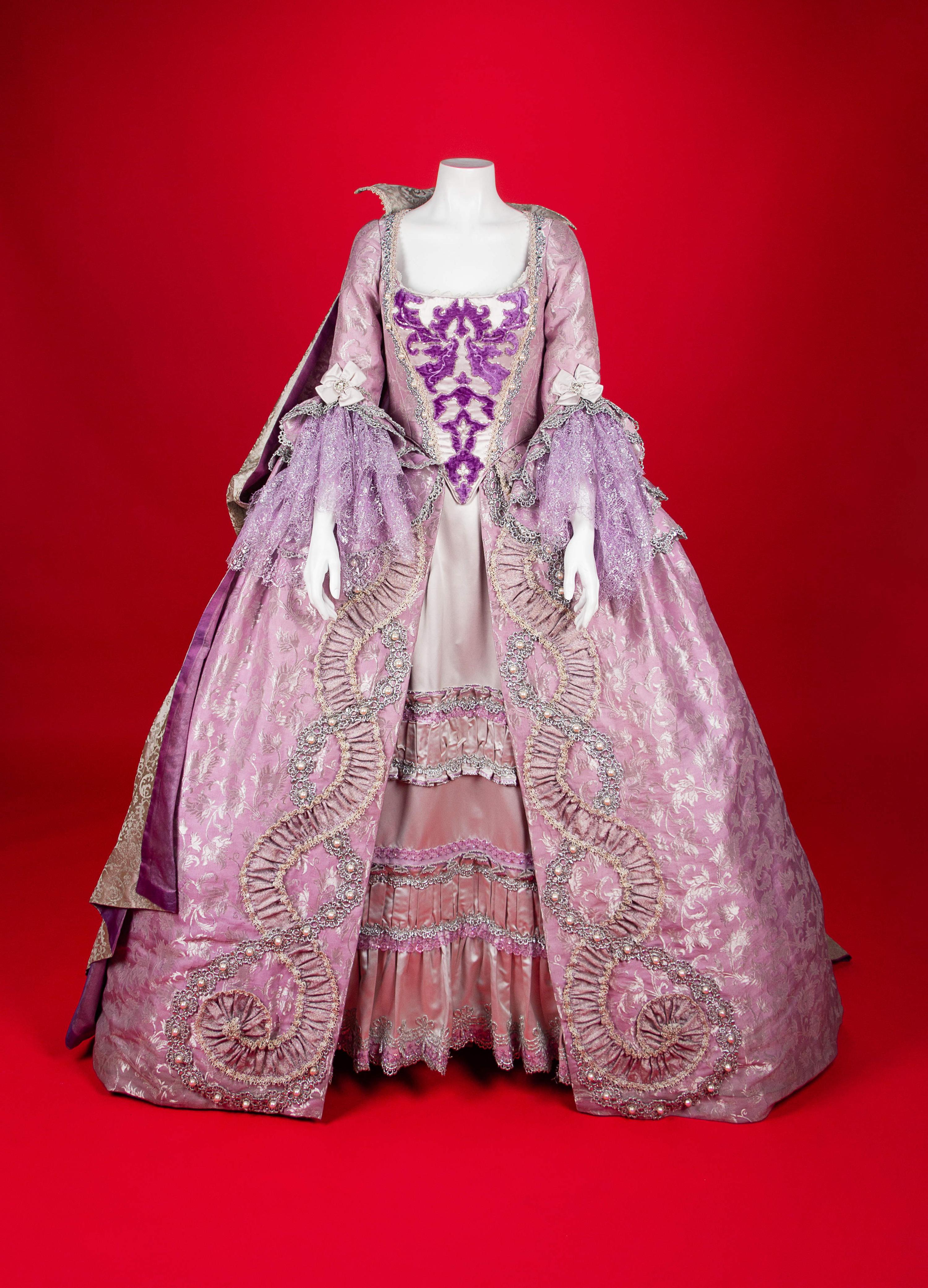 Metropolitan Opera 18th Century Costume, 2009 — Costume worn by Renée Fleming for her role as Marschallin in Act III of Der Rosenkravalier at the Metropolitan Opera, 2009.