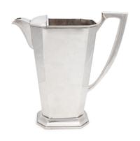 A Japanese Silver Water Pitcher