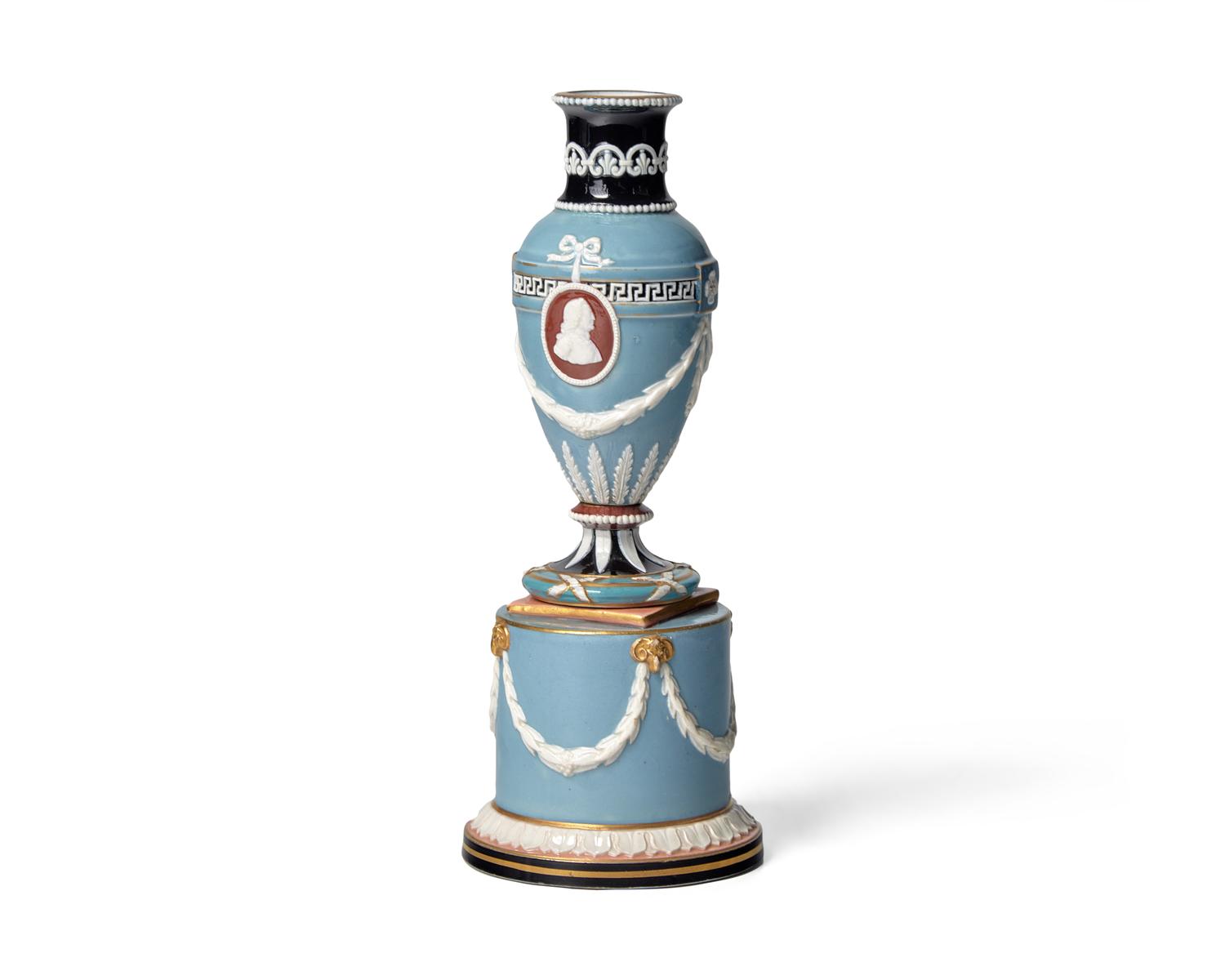 A Wedgwood Neoclassical Parcel-Gilt Urn