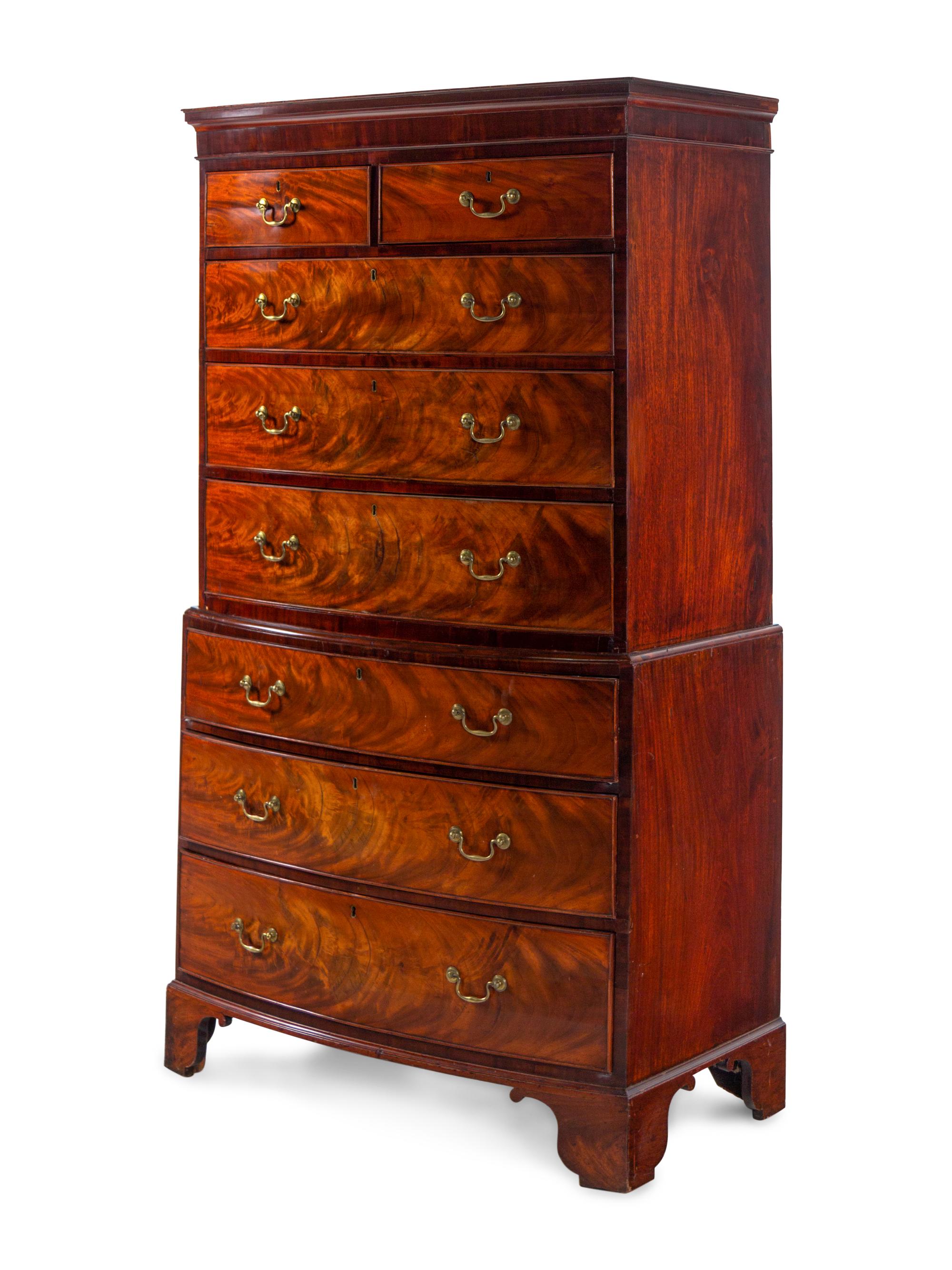 A George III Mahogany Chest-on-Chest