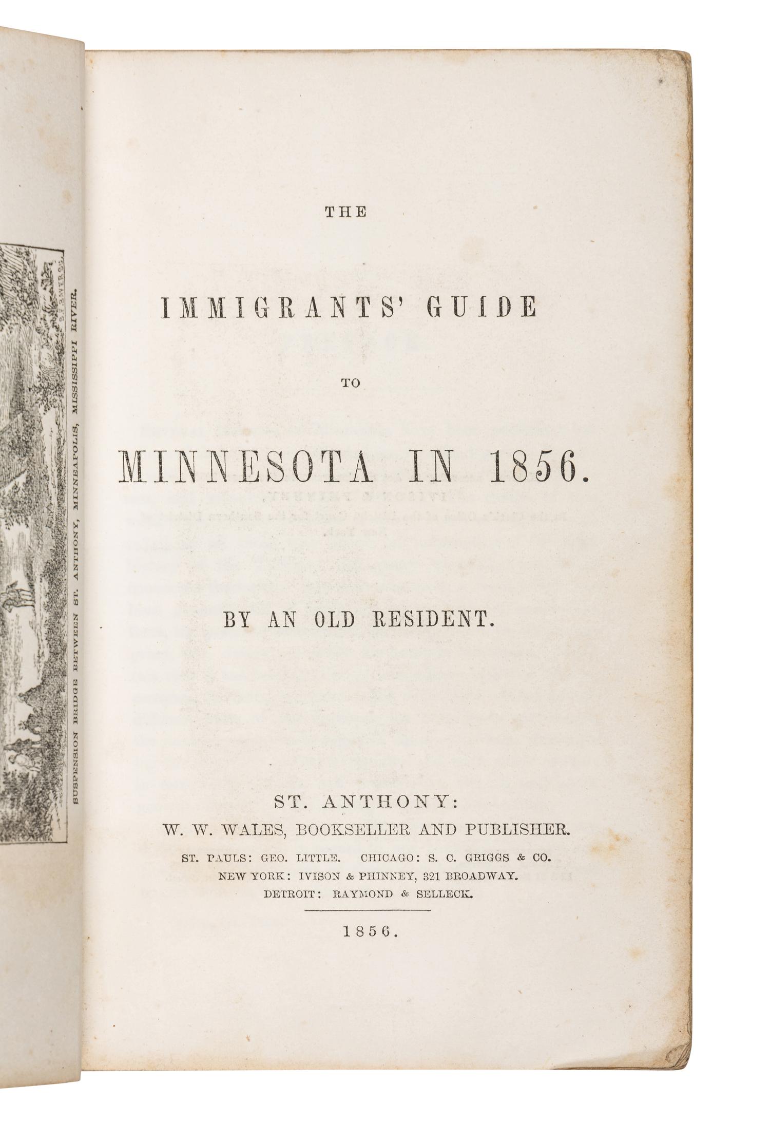 FERRIS, Jacob. The States and Territories of the Great West . New York and Auburn et al: Miller, Orton, and Mulligan et al, 1856.