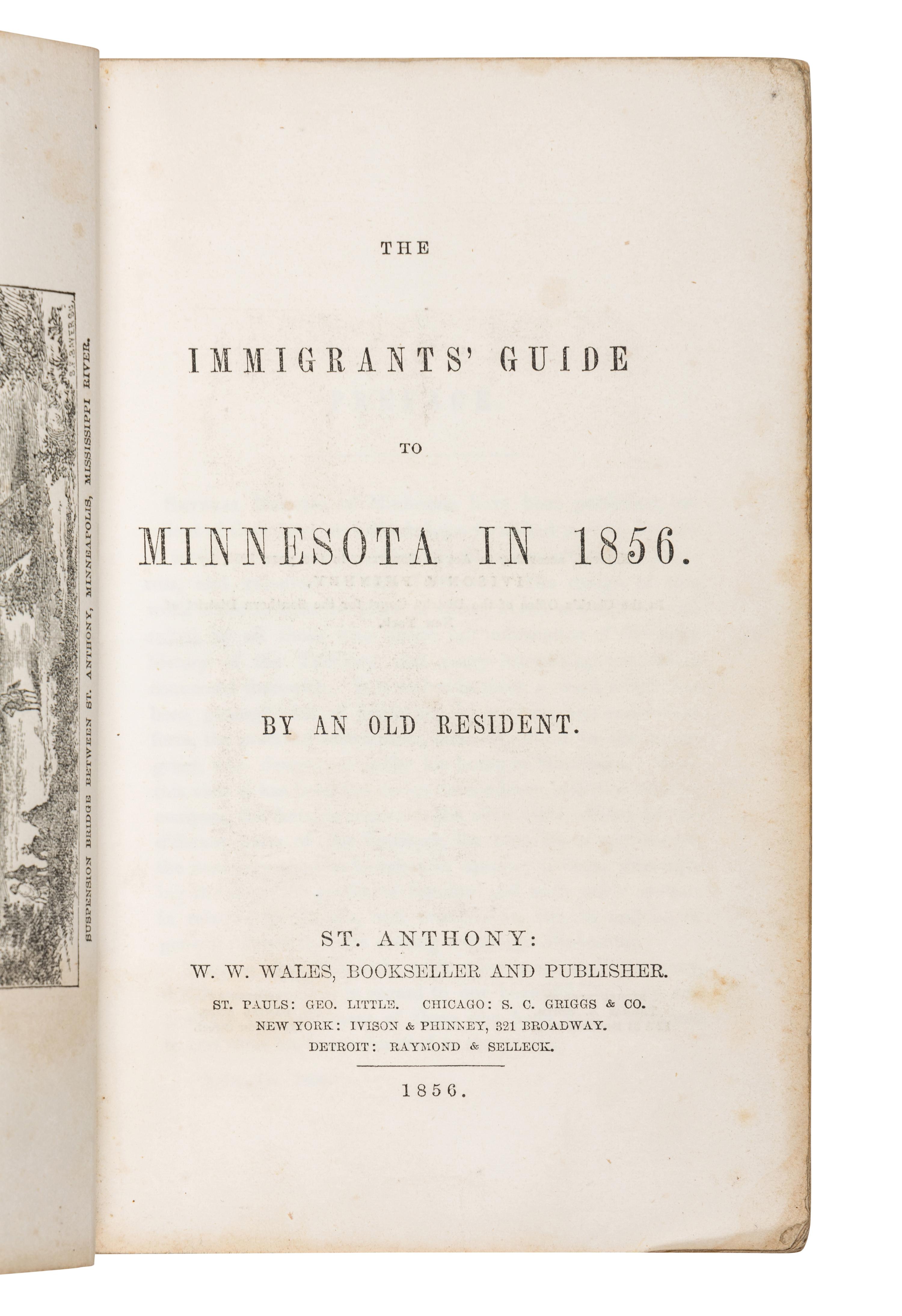 FERRIS, Jacob. The States and Territories of the Great West . New York and Auburn et al: Miller, Orton, and Mulligan et al, 1856.