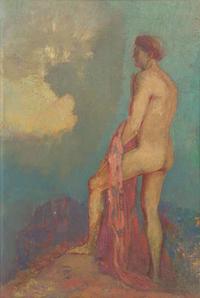 Odilon Redon (French, 1840-1916) - Œdipe au Jardin des Illusions