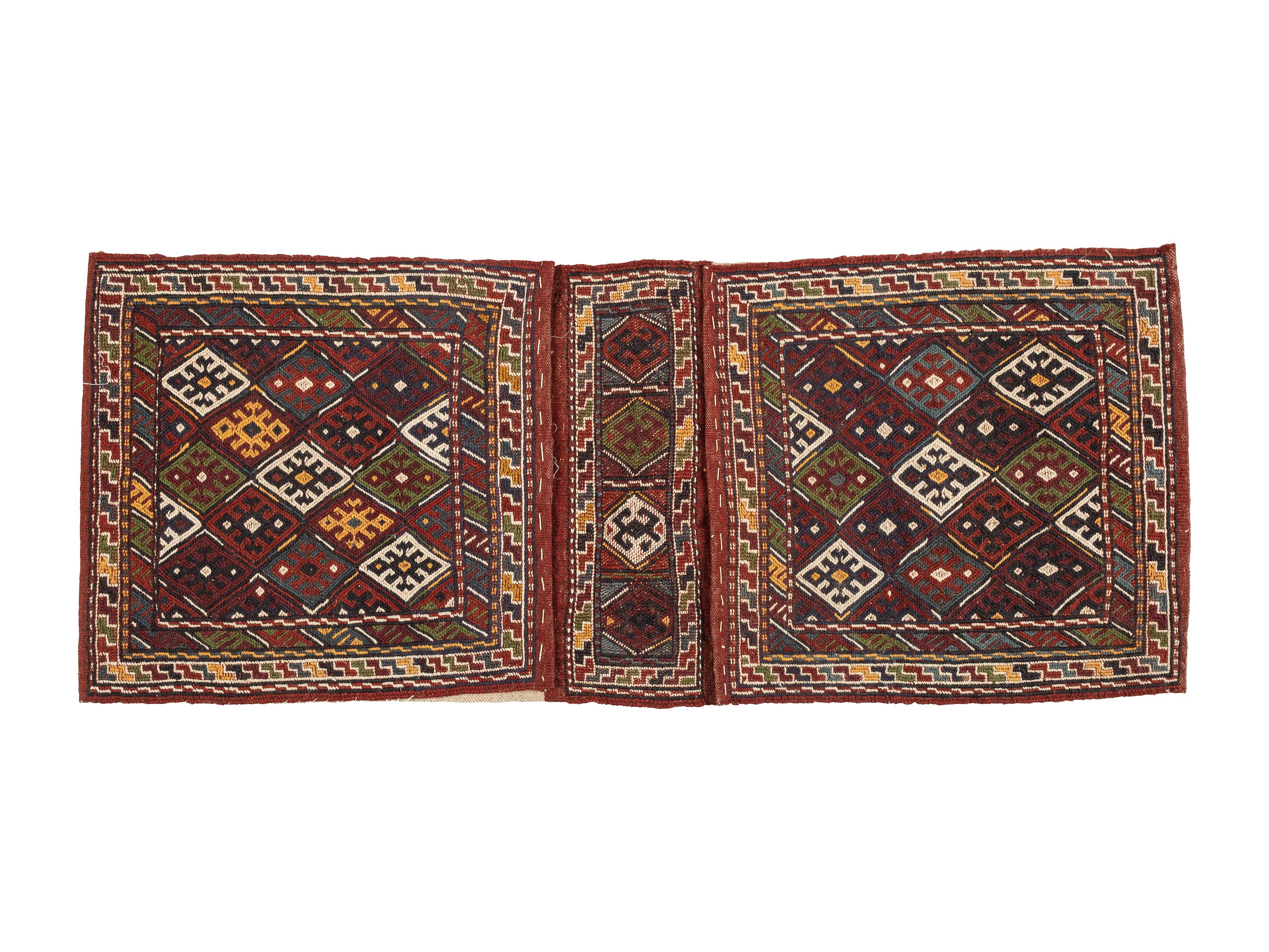 A Persian Wool Saddle Bag