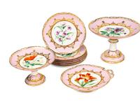 An English Porcelain Dessert Service