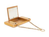 A Russian Yellow Gold and Sapphire Mounted Minaudière