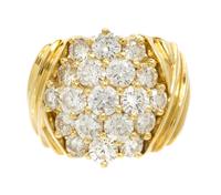 An 18 Karat Yellow Gold and Diamond Ring, Jose Hess, 12.90 dwts.