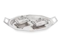 A Pair of English Silver Miniature Covered Dishes