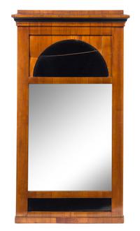 A Biedermeier Fruitwood Pier Mirror — 19TH CENTURY