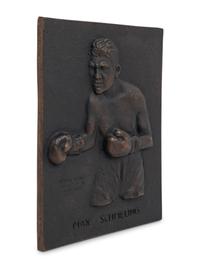An Original 1930 Bronze of Max Schmeling Plaque by Henry Wolf,